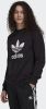 Adidas Adicolor Trefoil Crew Heren Sweatshirts Black Katoen Fleece online kopen