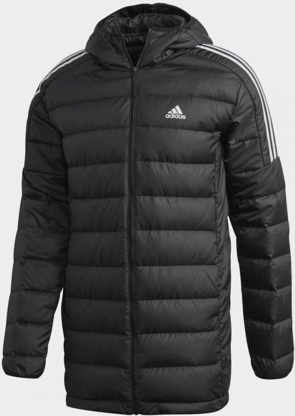 Adidas essentials down parka winterjas zwart heren online kopen