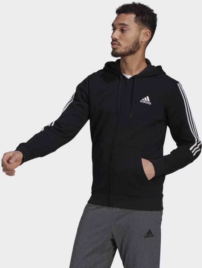 Adidas Performance Sweatvest ESSENTIALS FLEECE CUT 3 STRIPES TRAININGSJACK online kopen