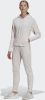 Adidas Performance fleece joggingpak lichtroze/wit online kopen
