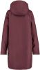 America Today Dames Lange Regenjas Van Gerecycled Polyester Teddy Rood online kopen