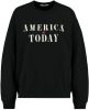 America Today sweater Stella met logo washed grey online kopen