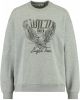 America Today sweater Savannah met tekst mid grey melange online kopen