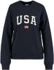 America Today sweater met tekst donkerblauw online kopen