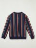 America Today Junior gestreepte sweater donkerblauw/groen/oranje online kopen
