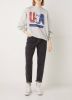 America Today sweater Shazz met printopdruk lichtgrijs melange online kopen