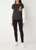 America Today sweater Sloan met borduursels zwart/oranje/wit online kopen
