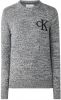 Calvin Klein Fijngebreide pullover in wolblend met logoborduring online kopen
