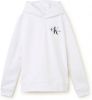 Calvin klein JEANS hoodie met logo wit/zwart online kopen