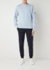 Calvin Klein Lichtblauwe Sweater Monogram Sleeve Badge Cn online kopen