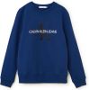Calvin klein JEANS sweater met logo blauw/wit/zwart online kopen