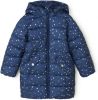 Mango Kids gewatteerde winterjas met sterren blauw online kopen