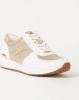 Michael Kors Allie sneaker van leer met glitter details online kopen