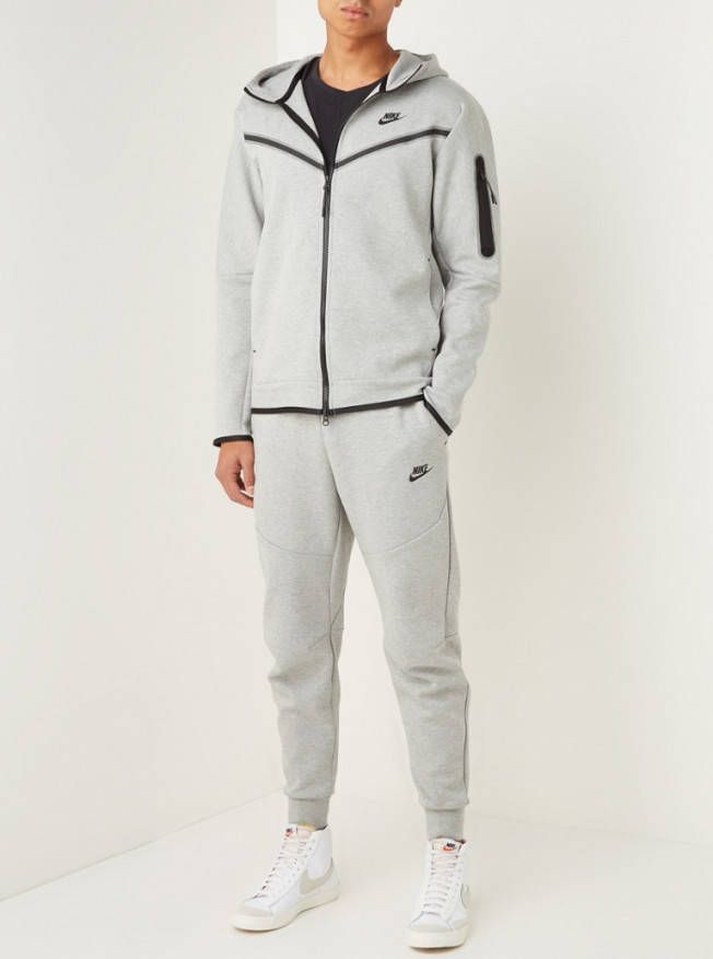 Nike Tech Fleece Full Zip Hoodie Heren Dark Grey Heather/Black Heren online kopen