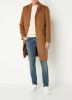 Scotch & Soda Camel Mantel Classic Wool blend Overcoat online kopen