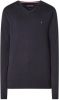 Tommy Hilfiger Blauwe Trui Core Cotton silk Vneck online kopen