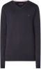 Tommy Hilfiger Blauwe Trui Core Cotton silk Vneck online kopen