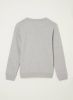 Tommy Hilfiger unisex sweater met logo lichtgrijs online kopen
