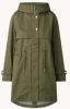 Woolrich Havice Light Parka With Printed Check Lining , Groen, Dames online kopen