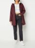 America Today Dames Lange Regenjas Van Gerecycled Polyester Teddy Rood online kopen