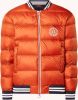 Armani Exchange Gewatteerde bomberjack met donsvulling en logoprint online kopen