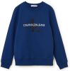 Calvin klein JEANS sweater met logo blauw/wit/zwart online kopen
