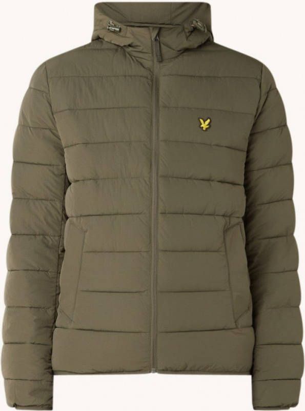 Lyle & Scott Groene Gewatteerde Jas Lightweight Puffer Jacket online kopen