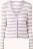 Mango Croch cropped ribgebreid vest met streepprint online kopen