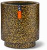 Capi Europe Vaas Cilinder Terrazzo 23x25 Goud online kopen