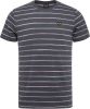 PME Legend Donkerblauwe T shirt Short Sleeve R neck Space Yd Striped Jersey online kopen