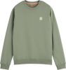 Scotch & Soda Seasonal essentials classic logo badge sweatshirt army(171651 0115 ) online kopen