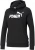 Puma essentials big logo fleece trui zwart dames online kopen