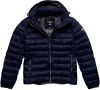 Superdry Winterjas fuji hooded classic puffer jacket dark moss(m5011201a gul ) online kopen