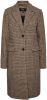 Vero Moda Elegante jas in bruin met ruiten Veelkleurig online kopen