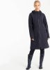 Ilse Jacobsen Long Rain Coat Dames(Softshell Lange Vorm)Indigo Blauw online kopen
