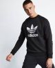 Adidas Adicolor Trefoil Crew Heren Sweatshirts Black Katoen Fleece online kopen