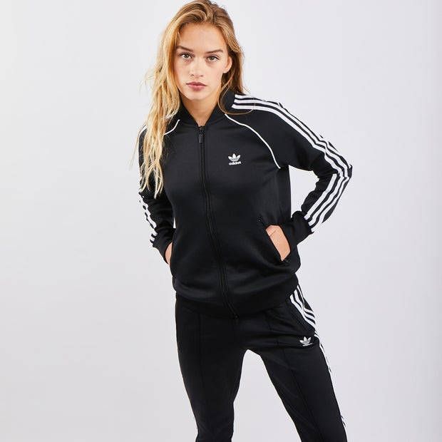 Adidas Superstar Dames Track Tops Black 70% Polyester, 25% Katoen, 5% Elastaan online kopen