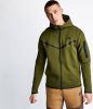Nike Tech Fleece Full Zip Heren Hoodies Green 66% Katoen, 34% Polyester online kopen