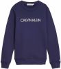 Calvin Klein Jeans! Unisex Sweater  Maat 140 Donkerblauw Katoen/polyester online kopen