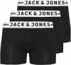 Jack & jones ! Jongens 3 Pack Boxer -- Zwart Katoen/elasthan online kopen