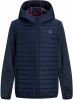 JACK & JONES JUNIOR gewatteerde tussenjas JJEMULTI donkerblauw/donkerrood online kopen