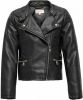 Only ! Meisjes Jasje -- Zwart Polyurethaan/viscose/polyesther online kopen
