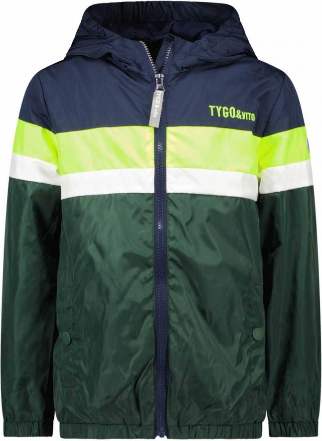 TYGO & vito zomerjas van gerecycled polyester blauw/groen/wit online kopen