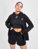 Nike Sportswear Essential Fleecehoodie met rits voor dames Zwart online kopen