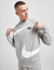 Nike Sportswear Swoosh Fleecetop met ronde hals voor heren Dark Grey Heather/White Heren online kopen