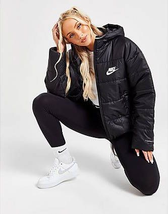 Nike Sportswear Therma FIT Repel Damesjack met synthetische vulling en capuchon Black/Black/White Dames online kopen