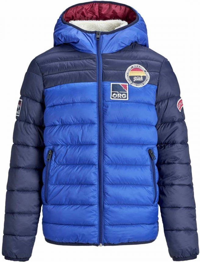 Jack \u0026 jones ! Jongens Jas Maat 164 Blauw Polyester/nylon -  Jassenshoponline.nl
