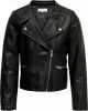 Only ! Meisjes Jasje -- Zwart Polyurethaan/viscose/polyesther online kopen