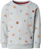 Noppies sweater Franklin met all over print grijs melange/oranje online kopen