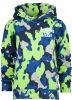 Vingino hoodie Nart met camouflageprint grijs/blauw/neon geel online kopen